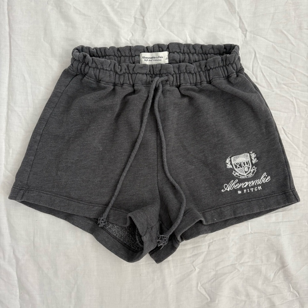 Abercrombie & Fitch Women's Charcoal Athletic Shorts